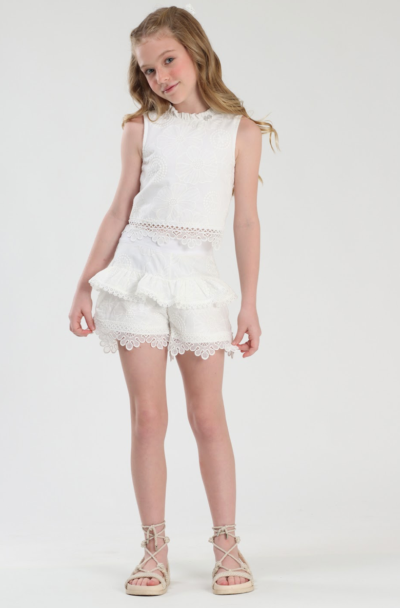 Conjunto Infantil Blusa e Short Laise - Luluzinha