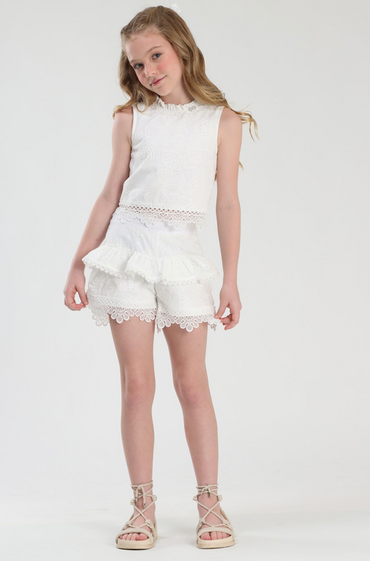 Conjunto Infantil Blusa e Short Laise - Luluzinha
