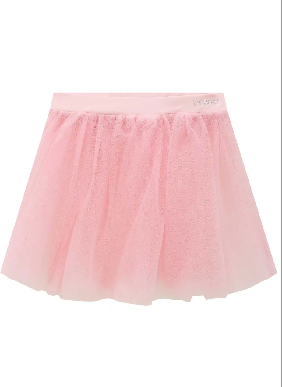 Saia Infantil Tule Rosa Claro - Infanti