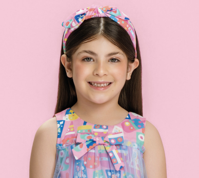 Tiara Infantil Estampa Exclusiva - Mon Sucré