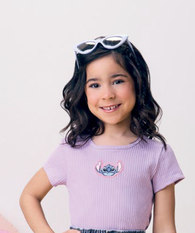 Blusa Infantil Patch Stitch Lilás - Momi