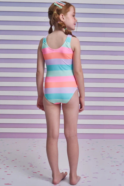 Maiô Infantil  Malha UV Dry UV 50+ Rosa - Infanti