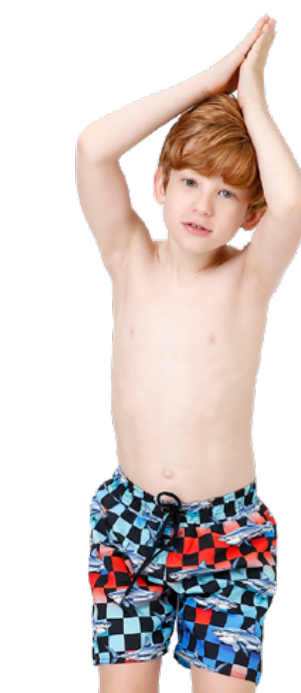 Shorts Infantil Bruno Est. Shark - Siri Kids