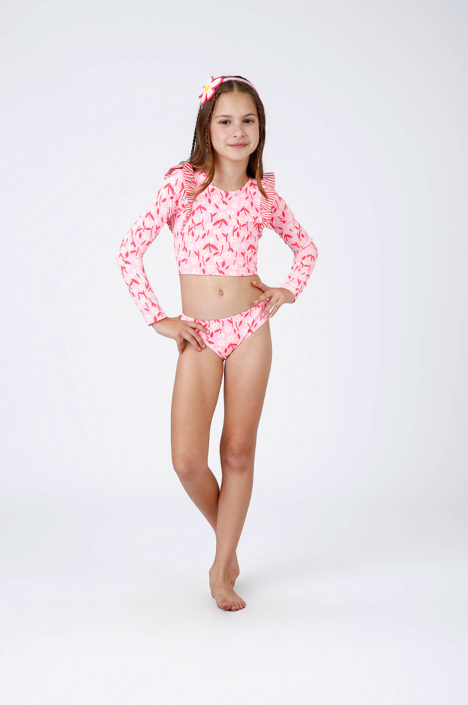 Biquíni Infantil Cropped ML Talita Bela - Siri Kids