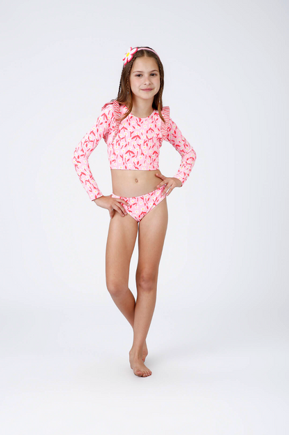 Biquíni Infantil Cropped ML Talita Bela - Siri Kids