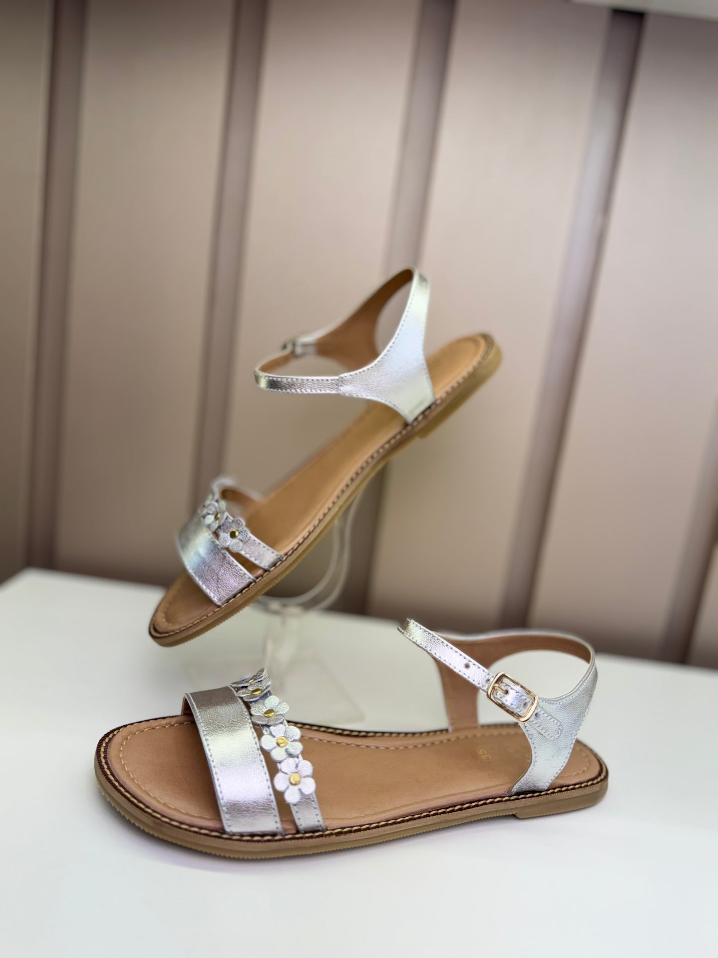 Sandália Infantil Luna Prata - Gracia