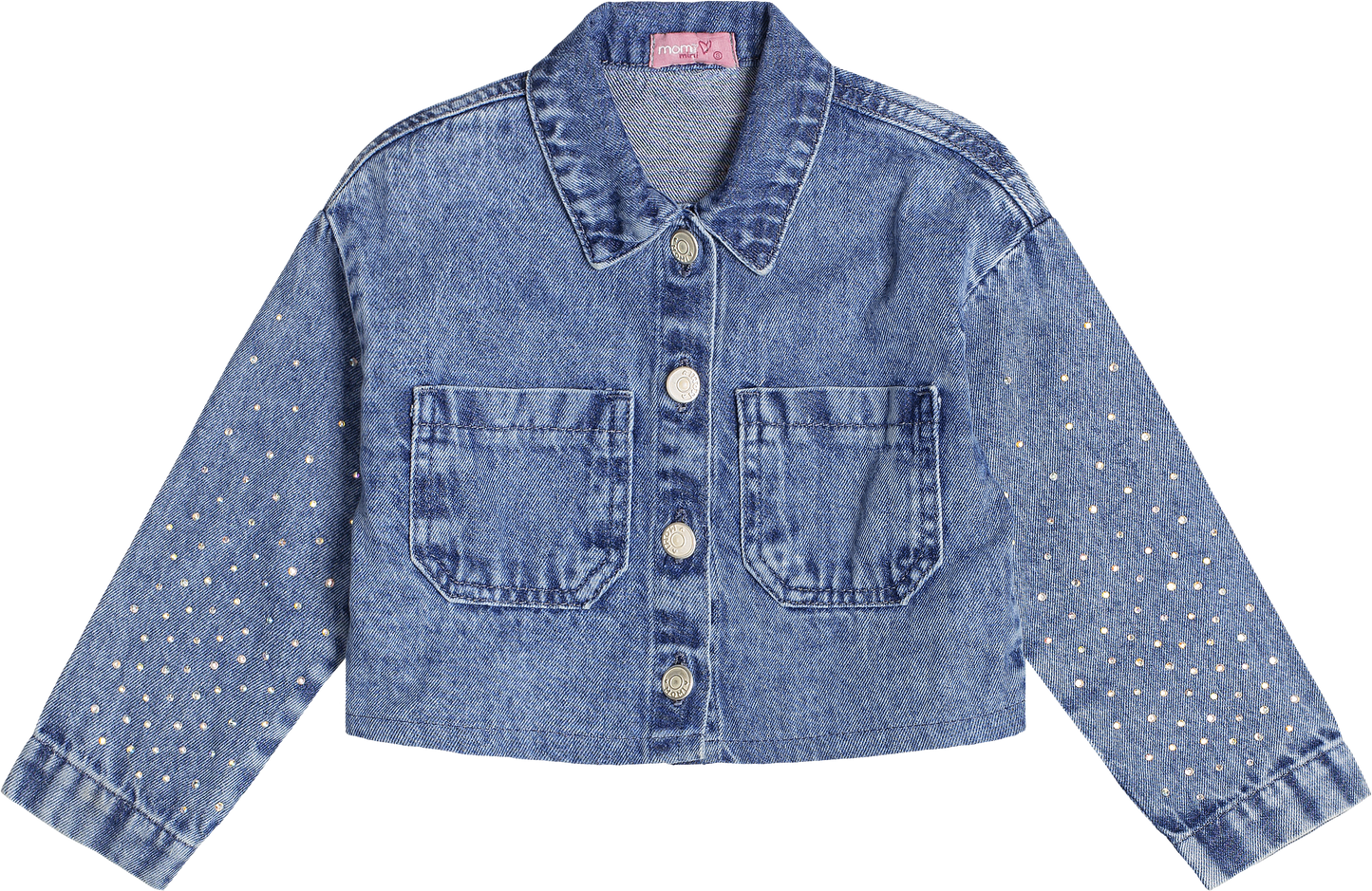 Jaqueta Jeans Strass Momi