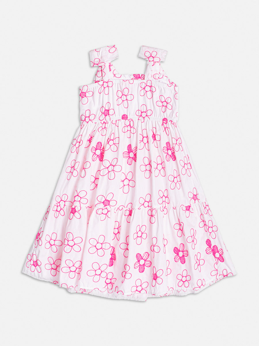 Vestido Bordado Flores Momi