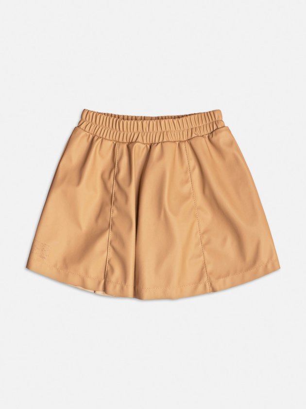 Saia Infantil Couro Tech Caramelo - Momi