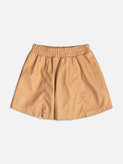 Saia Infantil Couro Tech Caramelo - Momi