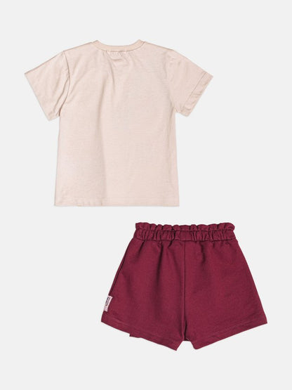 Conjunto Infantil Blusa Ursinho Pooh e Shorts Moletom - Momi