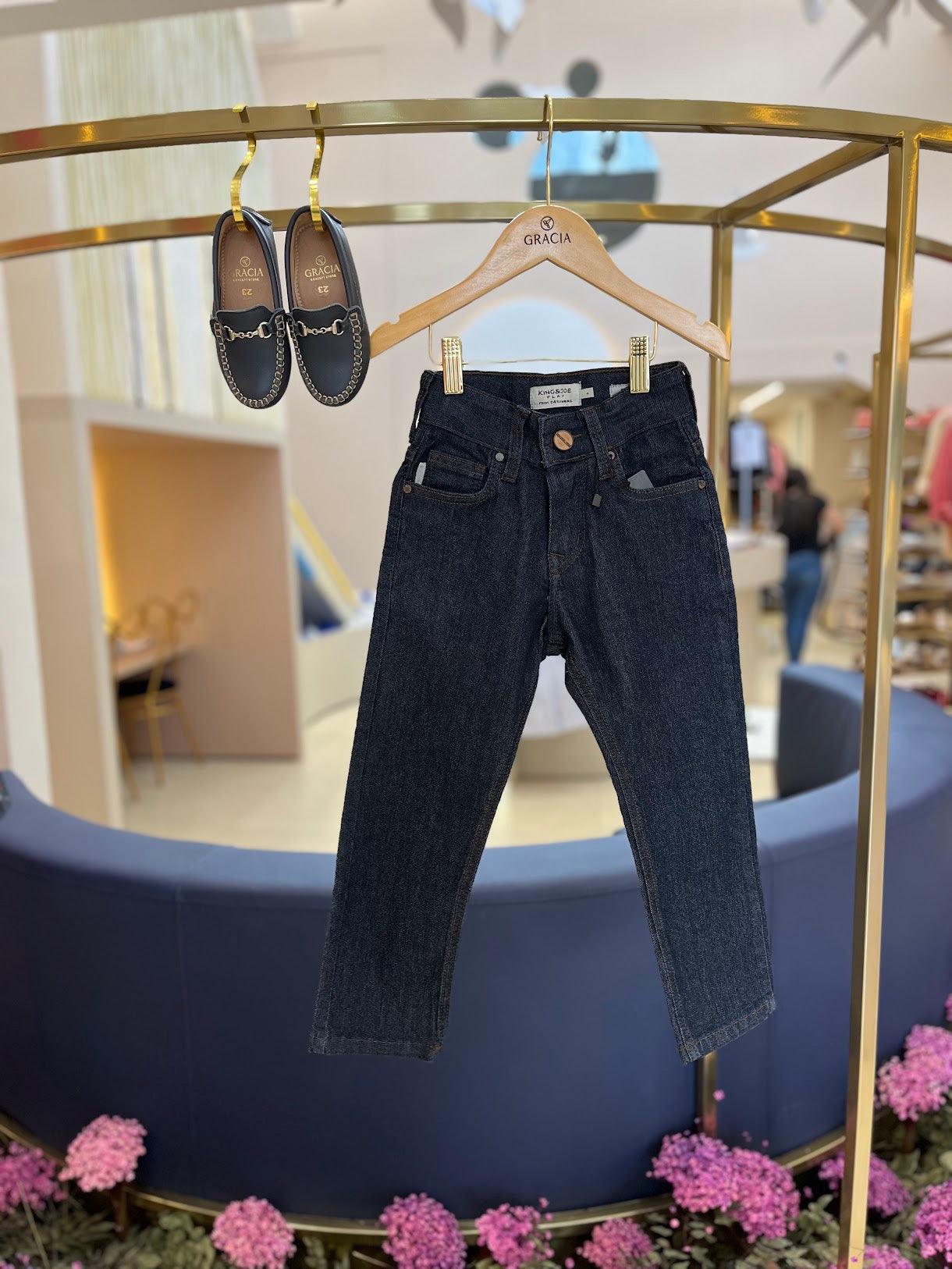 Calça jeans slim blue King & Joe - Gracia