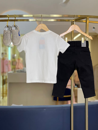 Calça skinny de sarja preta King & Joe Play - Gracia
