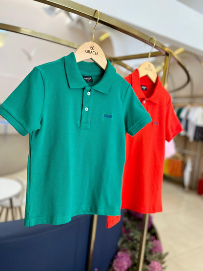 Polo piquet slim com bordado King & Joe Play - Gracia