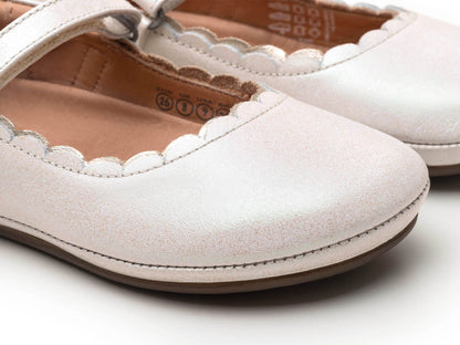 Sapatilha Infantil Couro Misty White Dream & Champagne - Tip Toey Joey PRÉ-VENDA