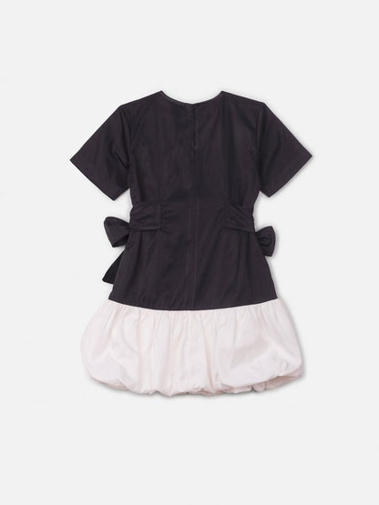 Vestido Infantil Balonê P&B - Animê PRÉ-VENDA