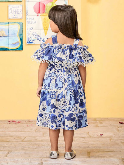 Vestido Azulejos Minnie - Animê - Gracia