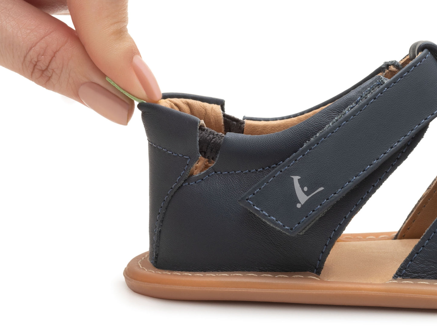 Sandália Bebê Couro Parky Navy - Tip Toey Joey PRÉ-VENDA