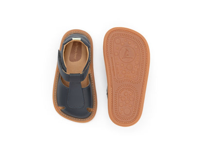 Sandália Bebê Couro Parky Navy - Tip Toey Joey PRÉ-VENDA