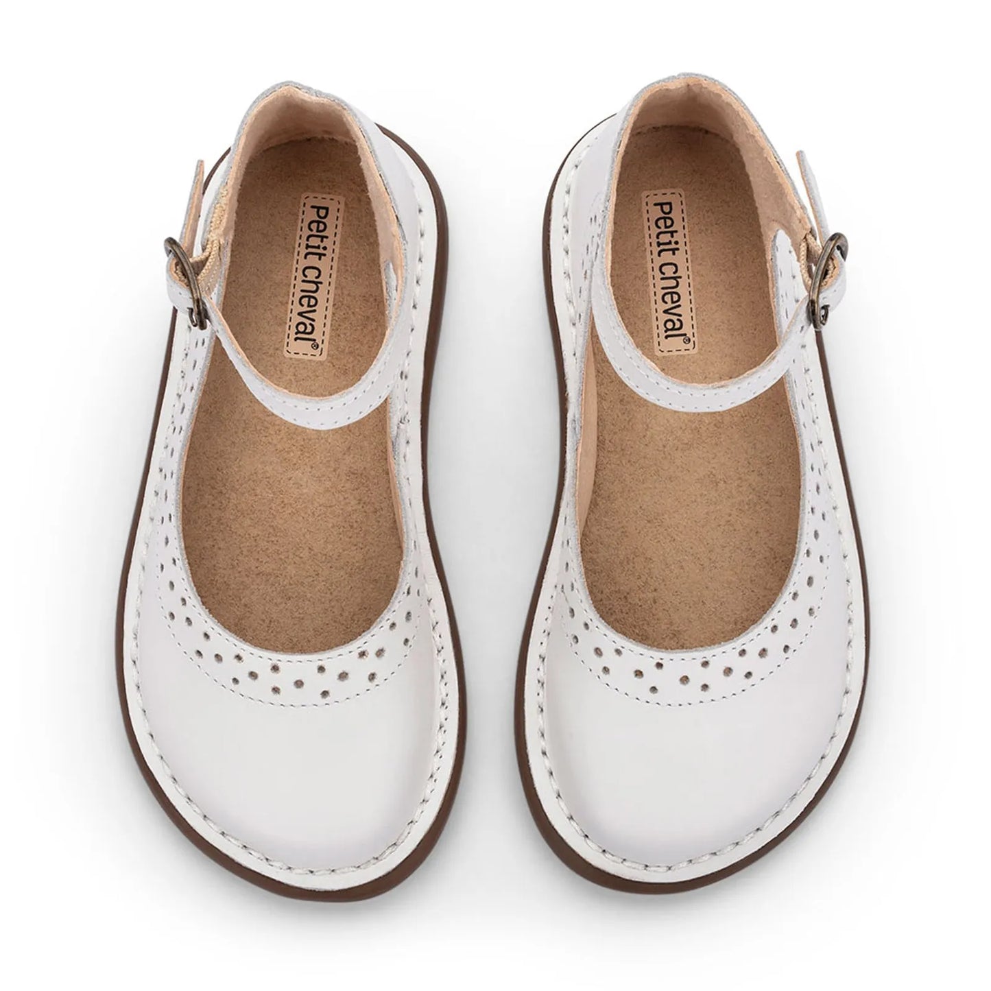 Sapato Infantil Patinete Branco - Petit Cheval
