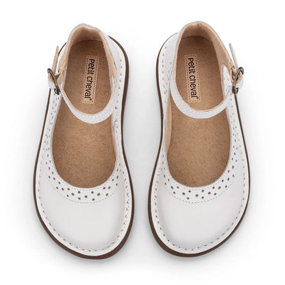 Sapato Infantil Patinete Branco - Petit Cheval