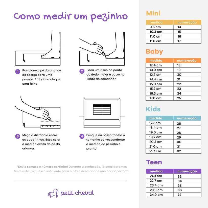 Sapato Bebê Couro Boneca Branco - Petit Cheval
