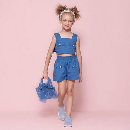 Blusa lapelas com botões jóia Pituchinhus - Gracia