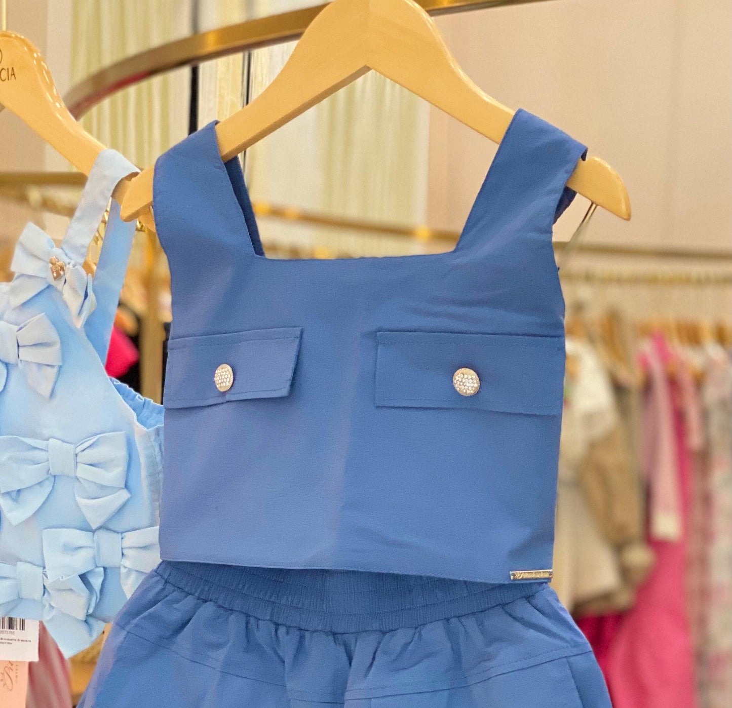 Blusa lapelas com botões jóia Pituchinhus - Gracia