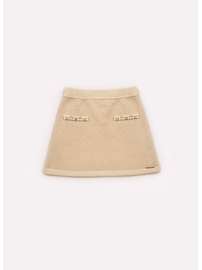 Saia-shorts Tricot Brilhos e Bordados Pituchinhus