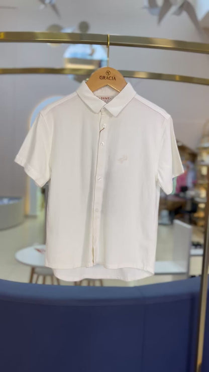 Camisa MC Linho Frida Off - Dame