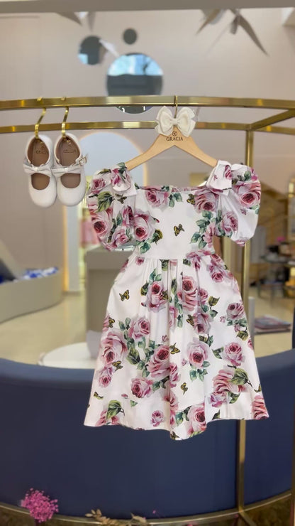 Vestido Infantil Arlete Branco - Charlou