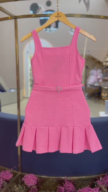 Vestido Tweed Chiclete - Two In