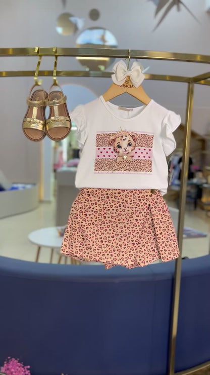 Conjunto Princesa & Leopardo - Petit Cherie