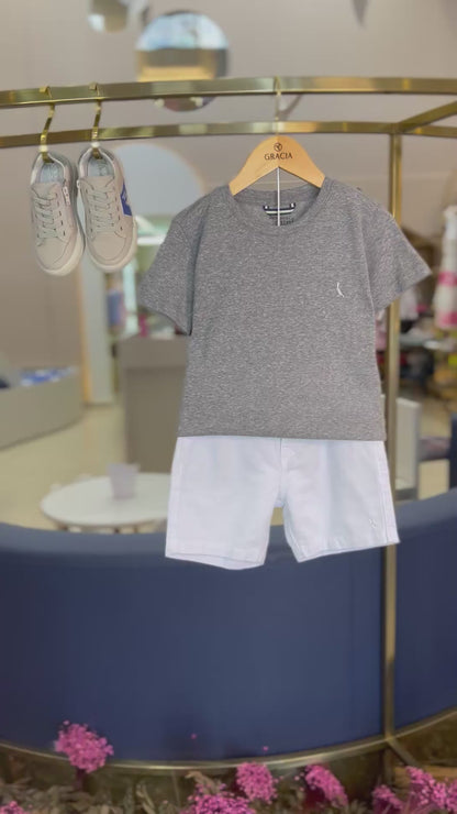 Camiseta Infantil Pêssego Fuligem - Reserva Mini