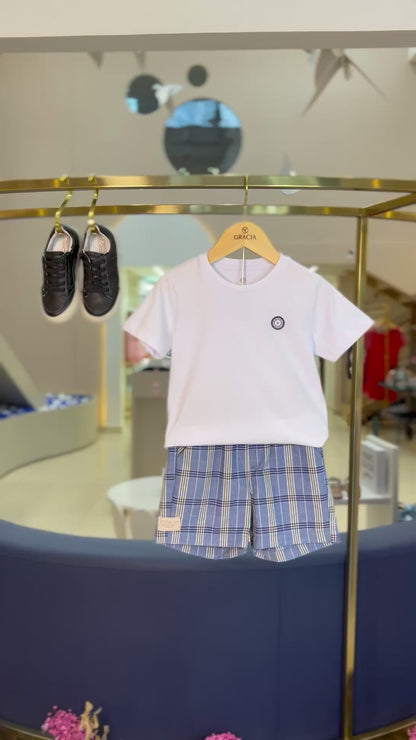 Camiseta Infantil Algodão Waves - Um Mais Um