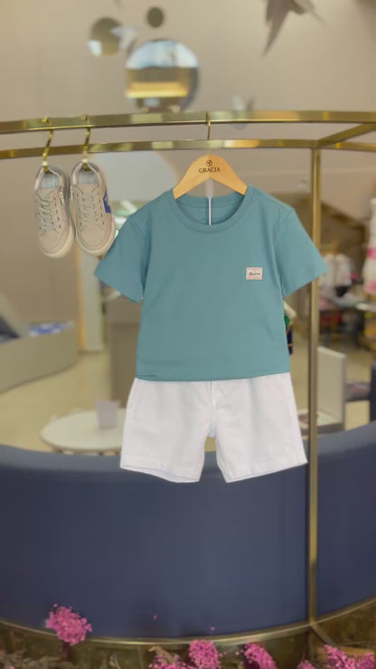 Camiseta Infantil Básica Denim - Reserva Mini