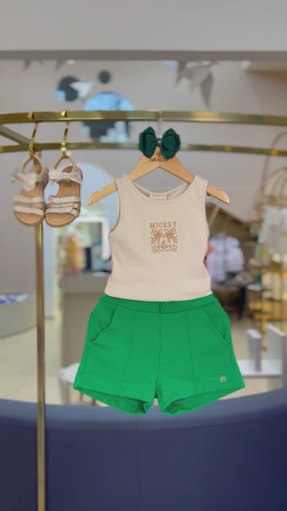 Shorts Bolso Faca Verde Puro - Animê