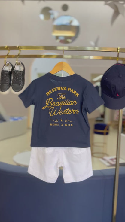 Camiseta Infantil Rebel And Wild - Reserva Mini