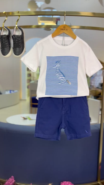 Camiseta Pica-Pau Navy - Reserva Mini