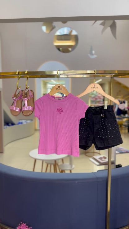 Blusa Low Essentials Rock Rose - Animê