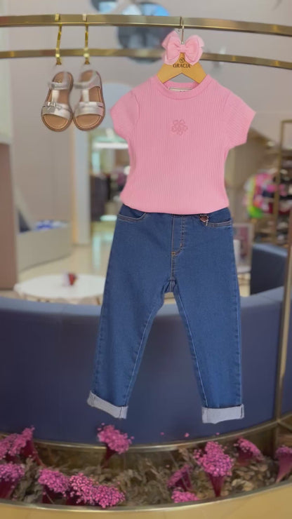 Blusa Low Essentials Rosa Barbie - Animê