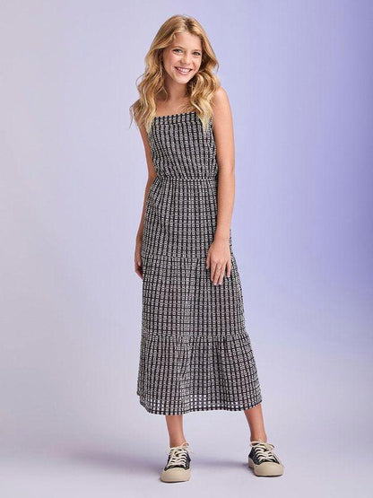 Vestido Midi Laise Black - I Am - Gracia