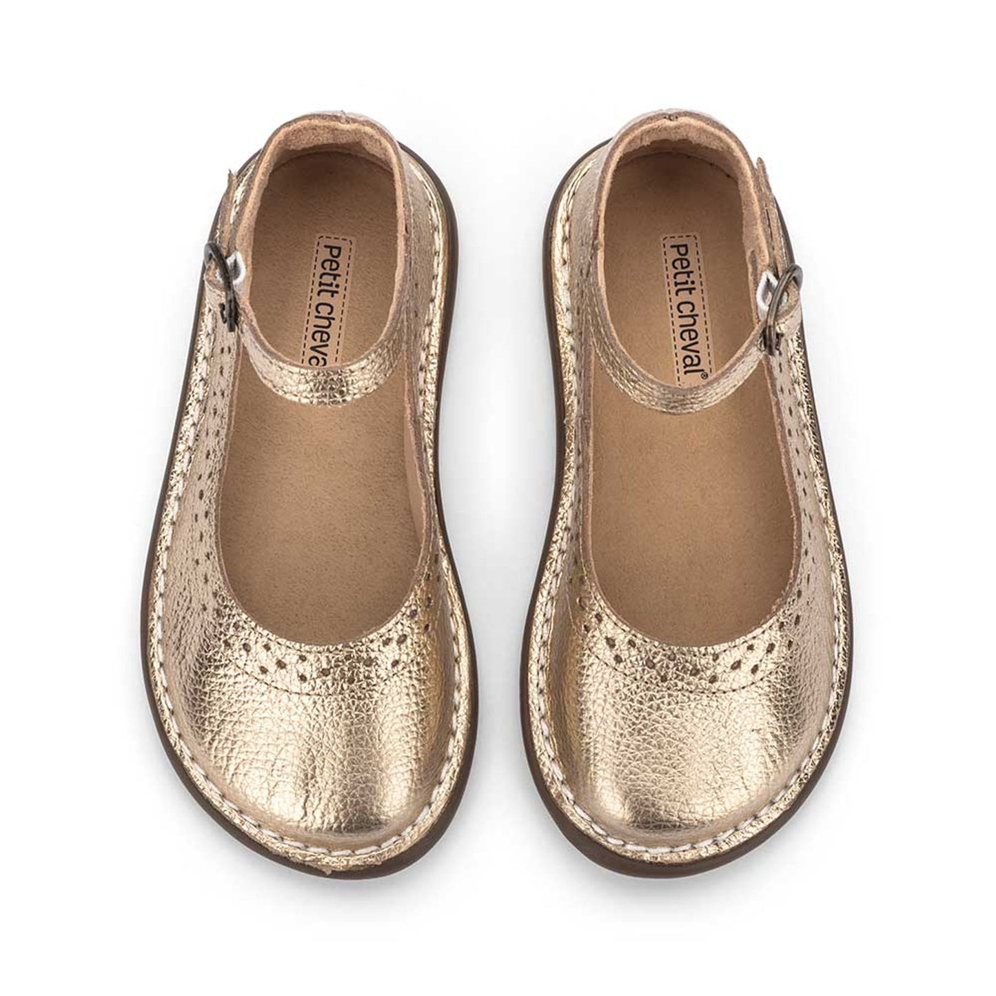Sapato Infantil Patinete Doré - Petit Cheval