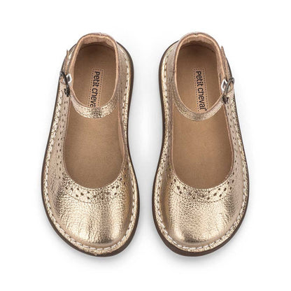 Sapato Infantil Patinete Doré - Petit Cheval