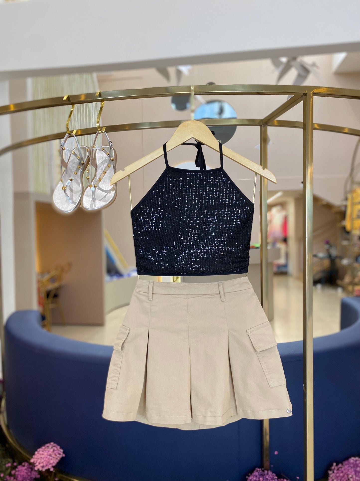 Blusa Paetês Two In - Gracia