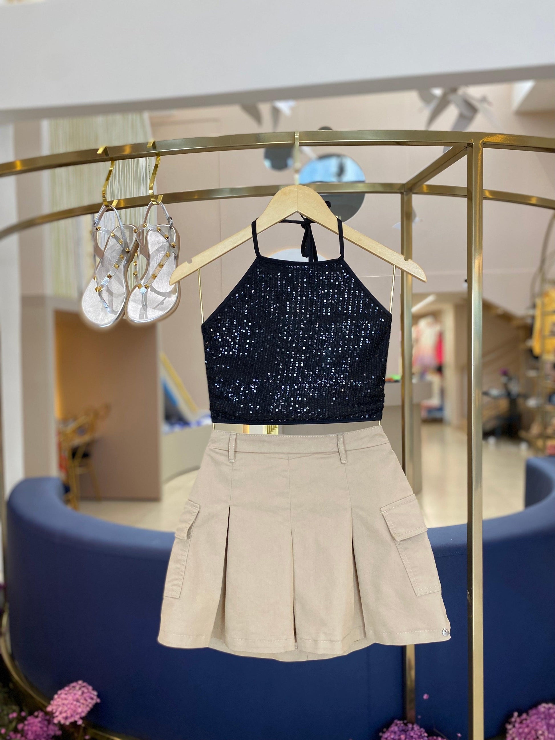 Blusa Paetês Two In - Gracia