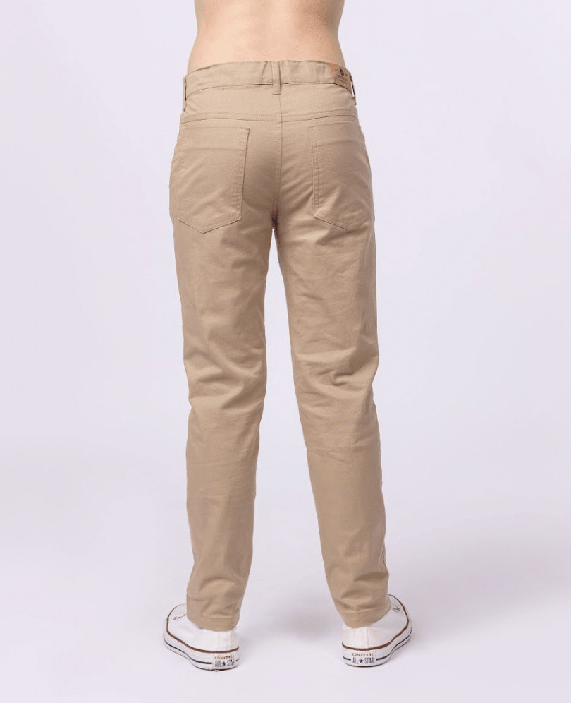 Calça básica social de sarja Caqui - 1+1 - Gracia