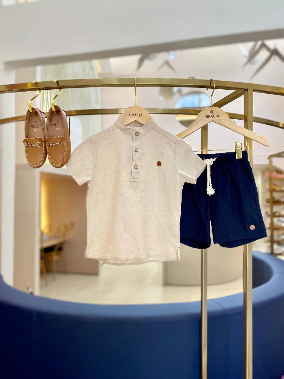 Bata de cambraia de linho Um Mais Um - Gracia