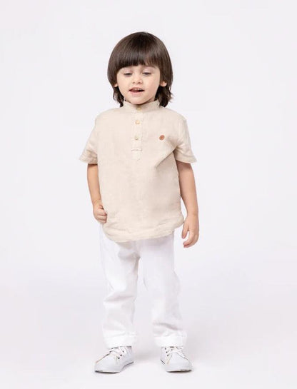 Bata de cambraia de linho Um Mais Um - Gracia