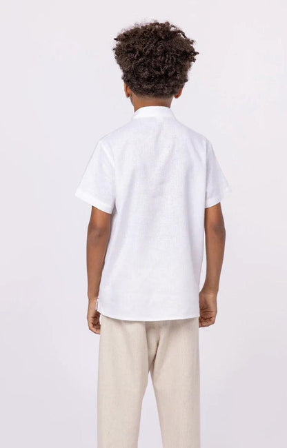 Bata de cambraia de linho Off White - 1+1 - Gracia